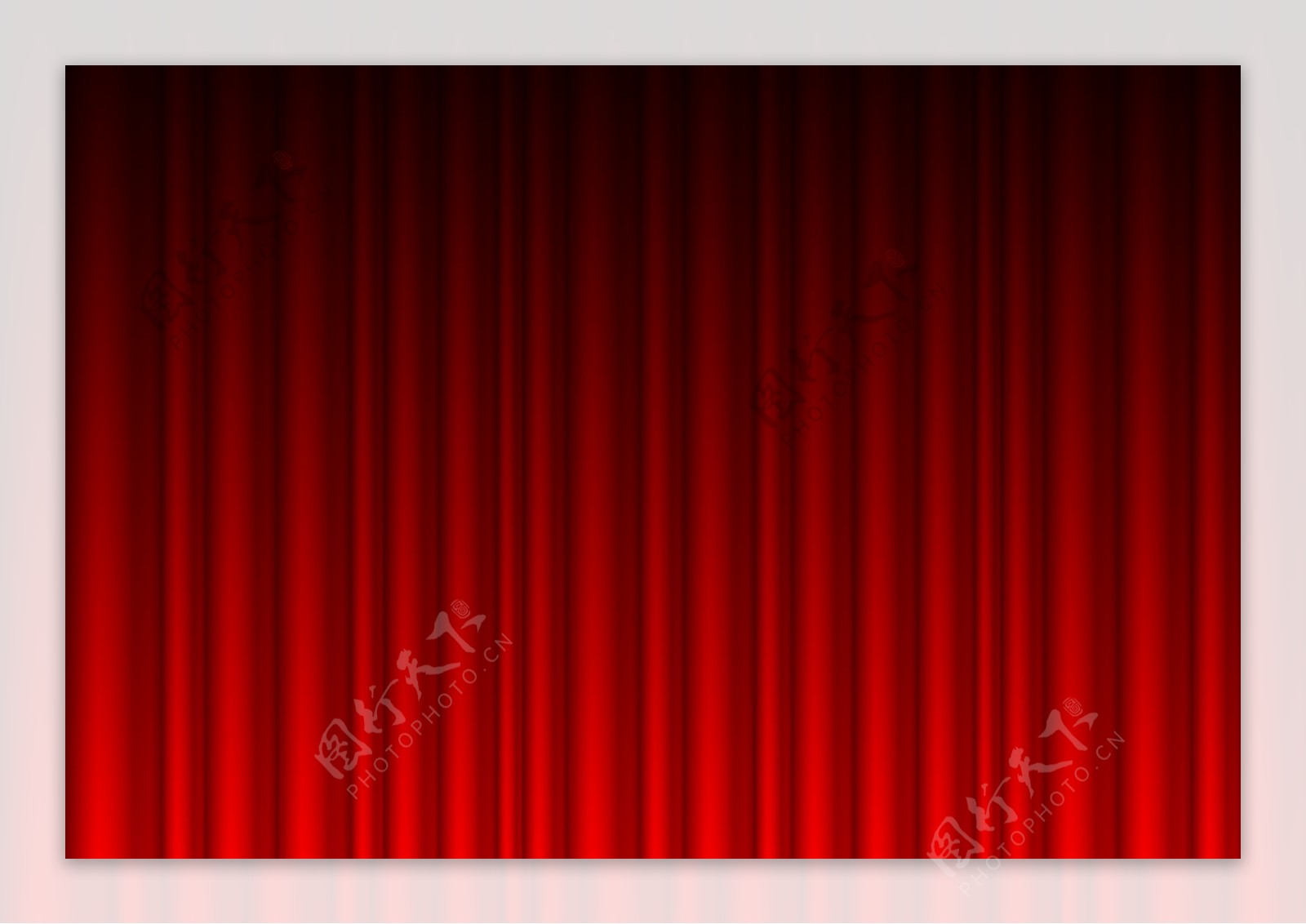 红色幕布背景矢量素材