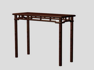 中式桌子3d模型家具3d模型65