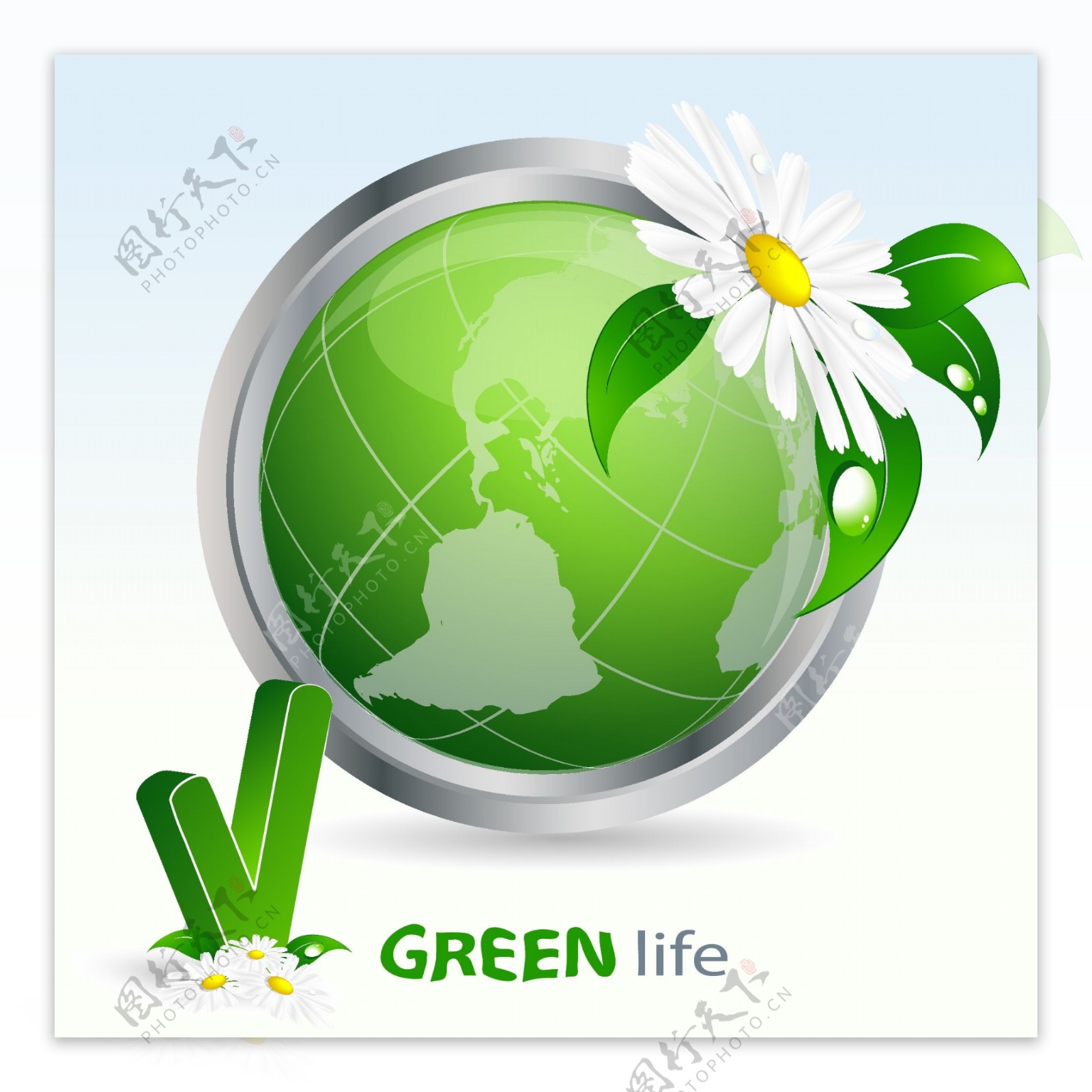自然清新绿色荷花PPT模板-PPT模板免费下载-人人PPT