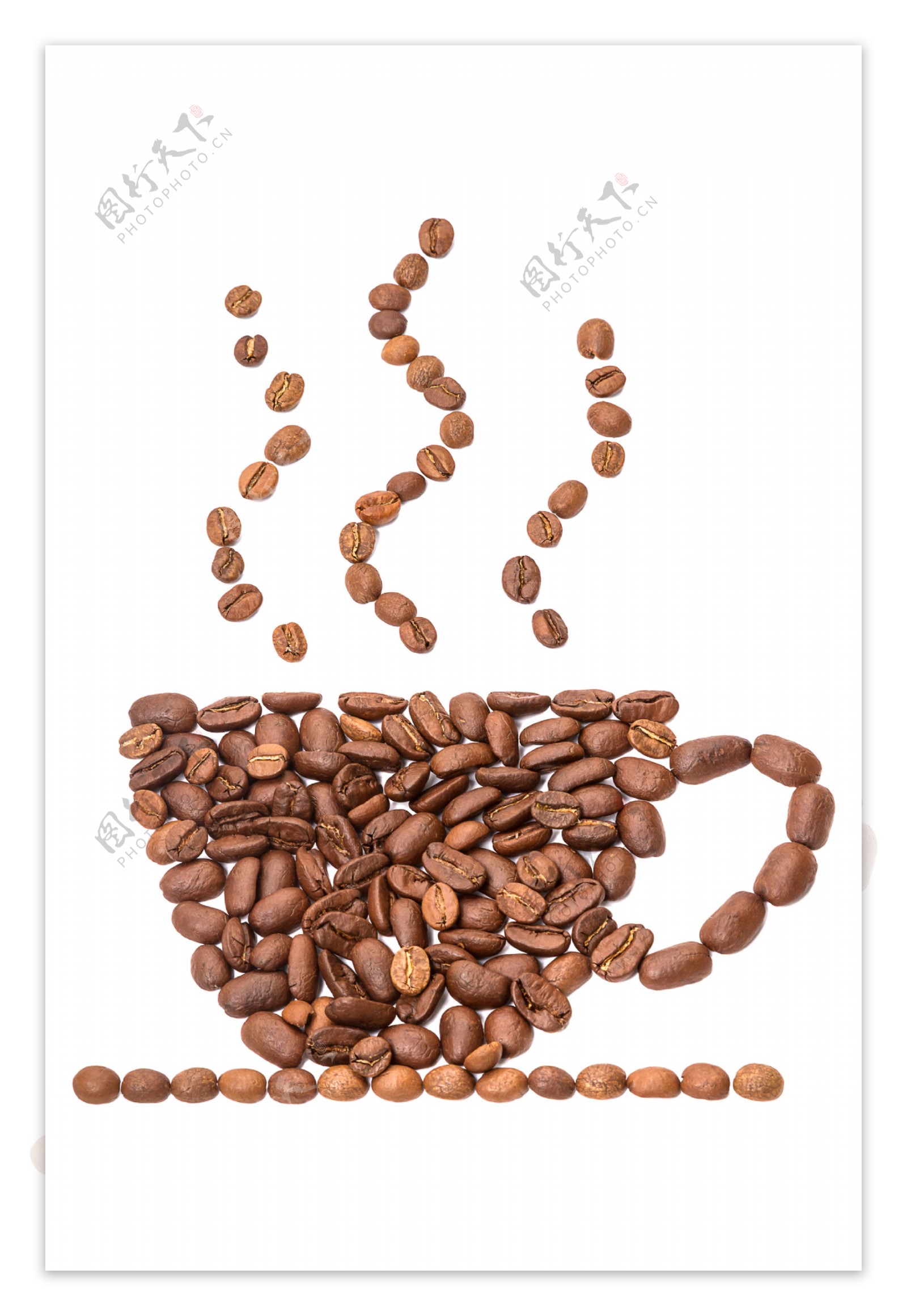 咖啡豆创意摄影图片