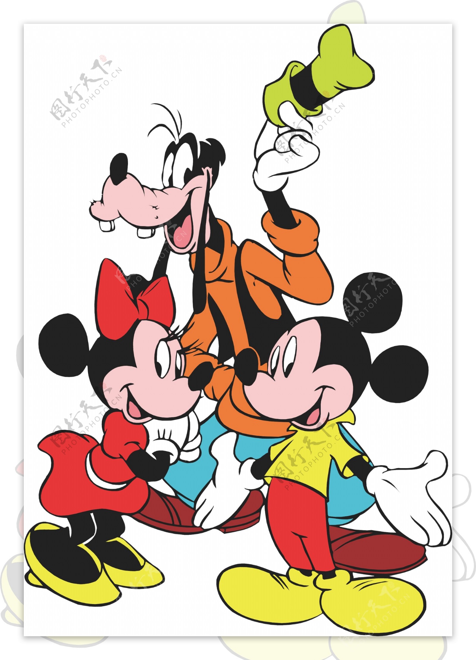 印花矢量图迪士尼可爱卡通卡通动物米老鼠免费素材