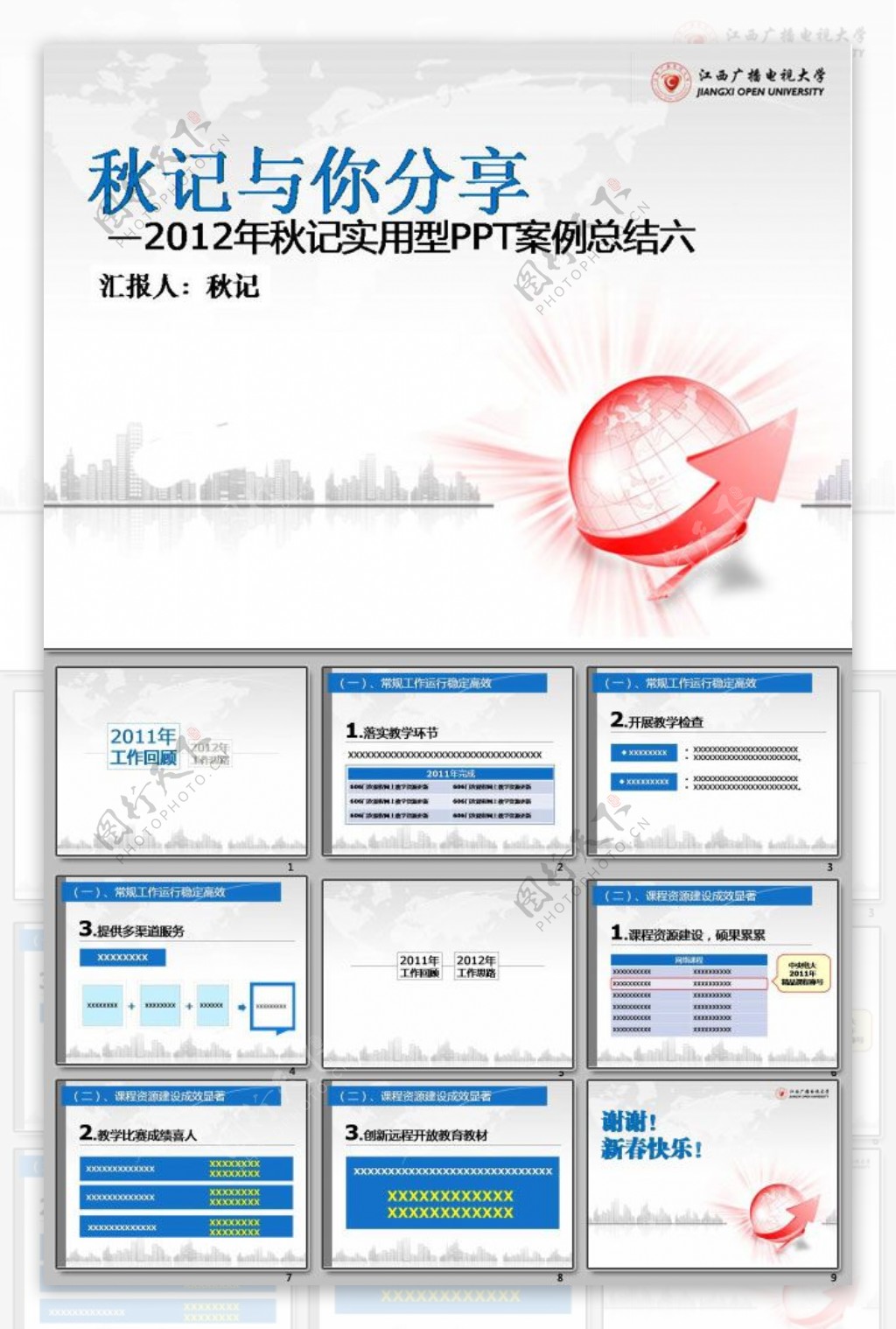 工作总结汇报ppt