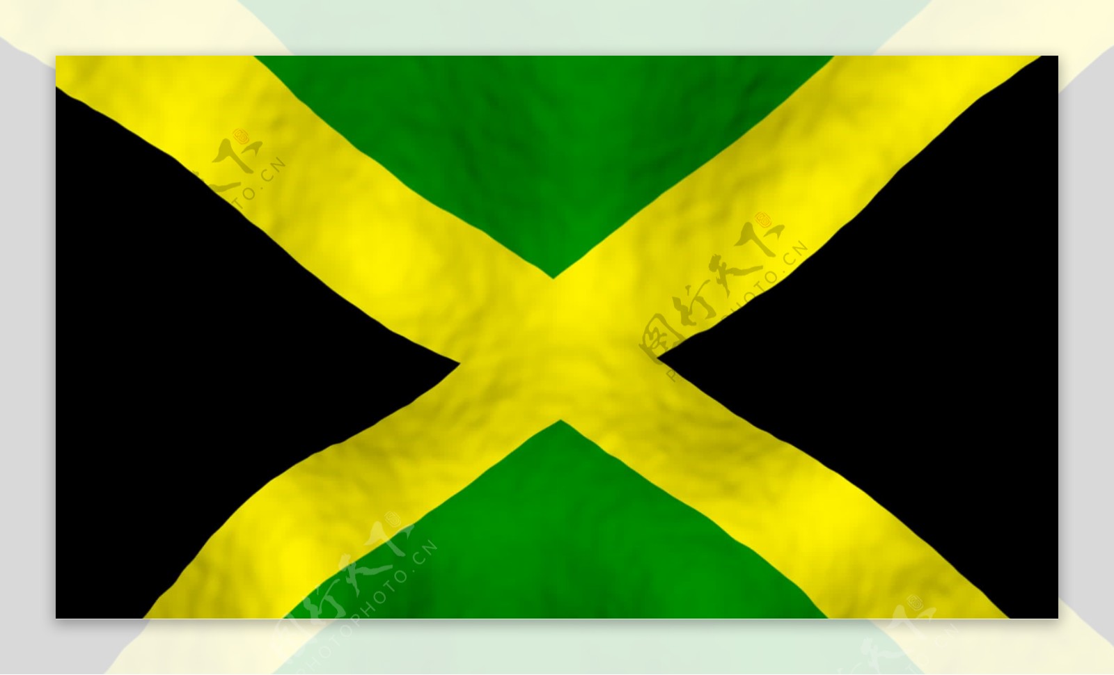 牙买加国旗运动背景