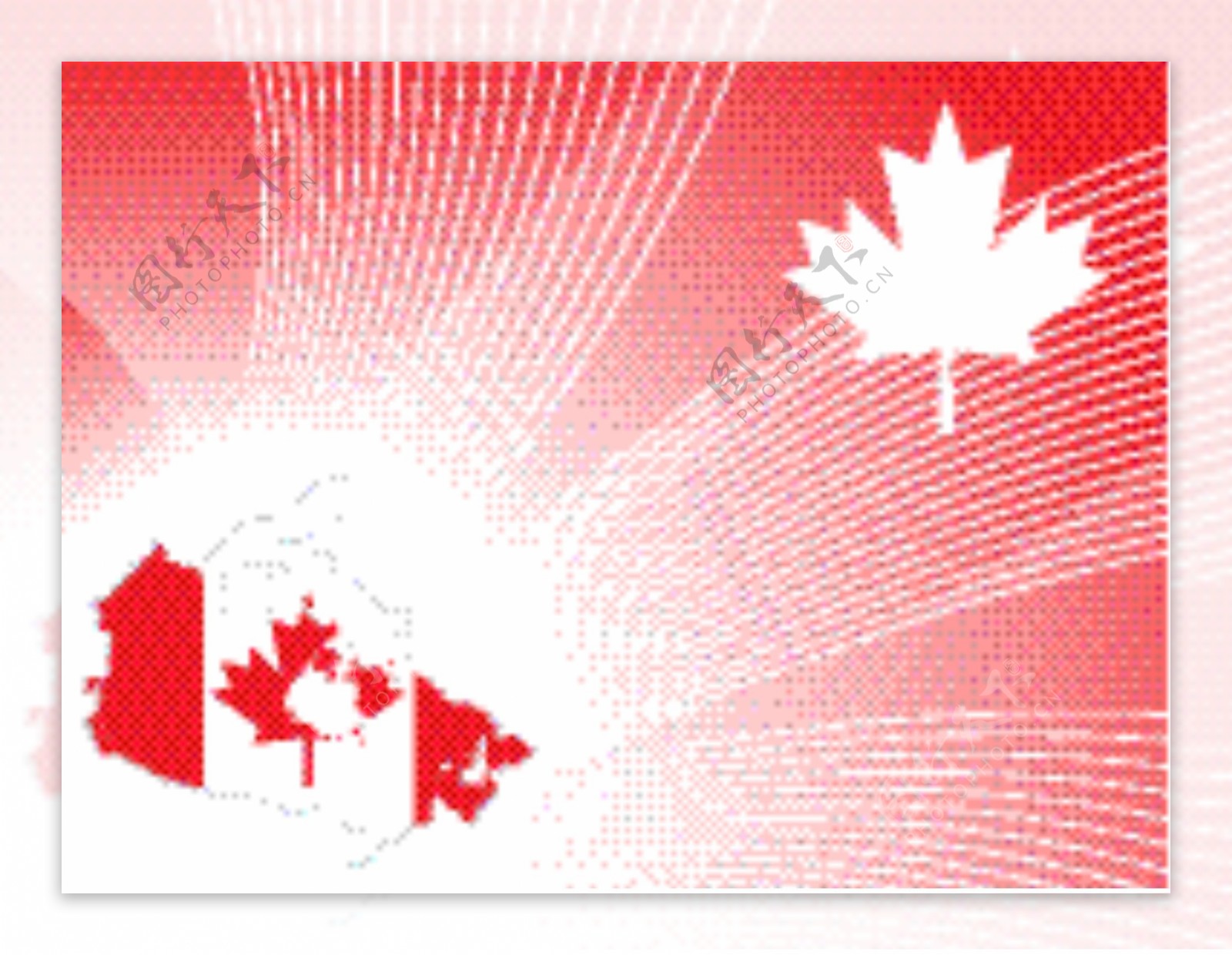 摘要背景与加拿大国旗