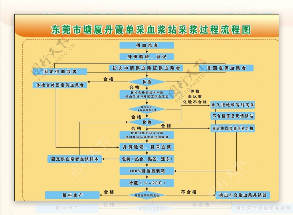 采血浆流程图献血光荣图片