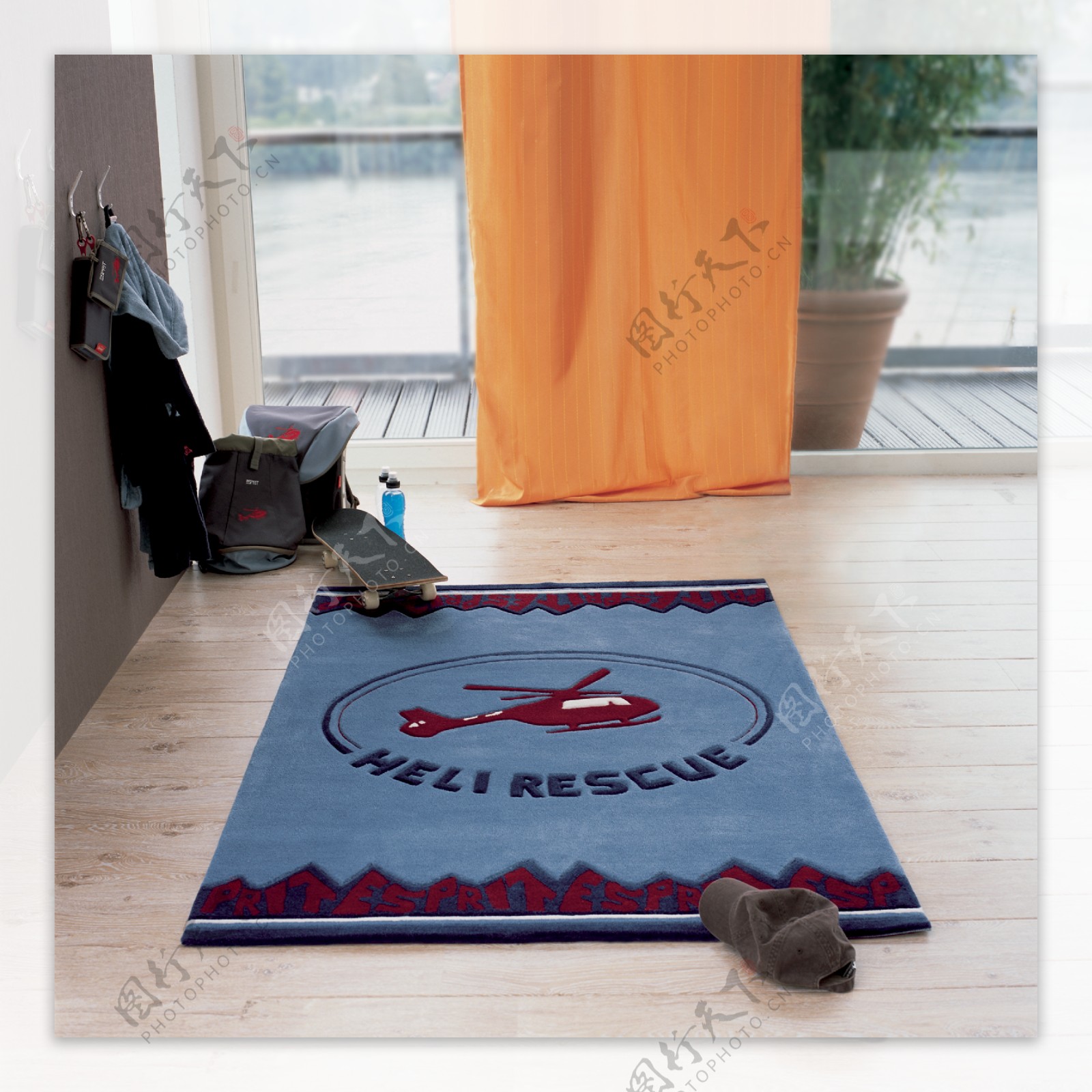 家纺地毯效果图实景图