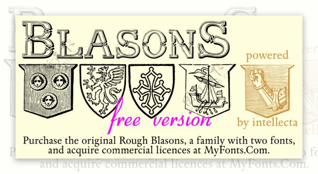 blasons免费字体