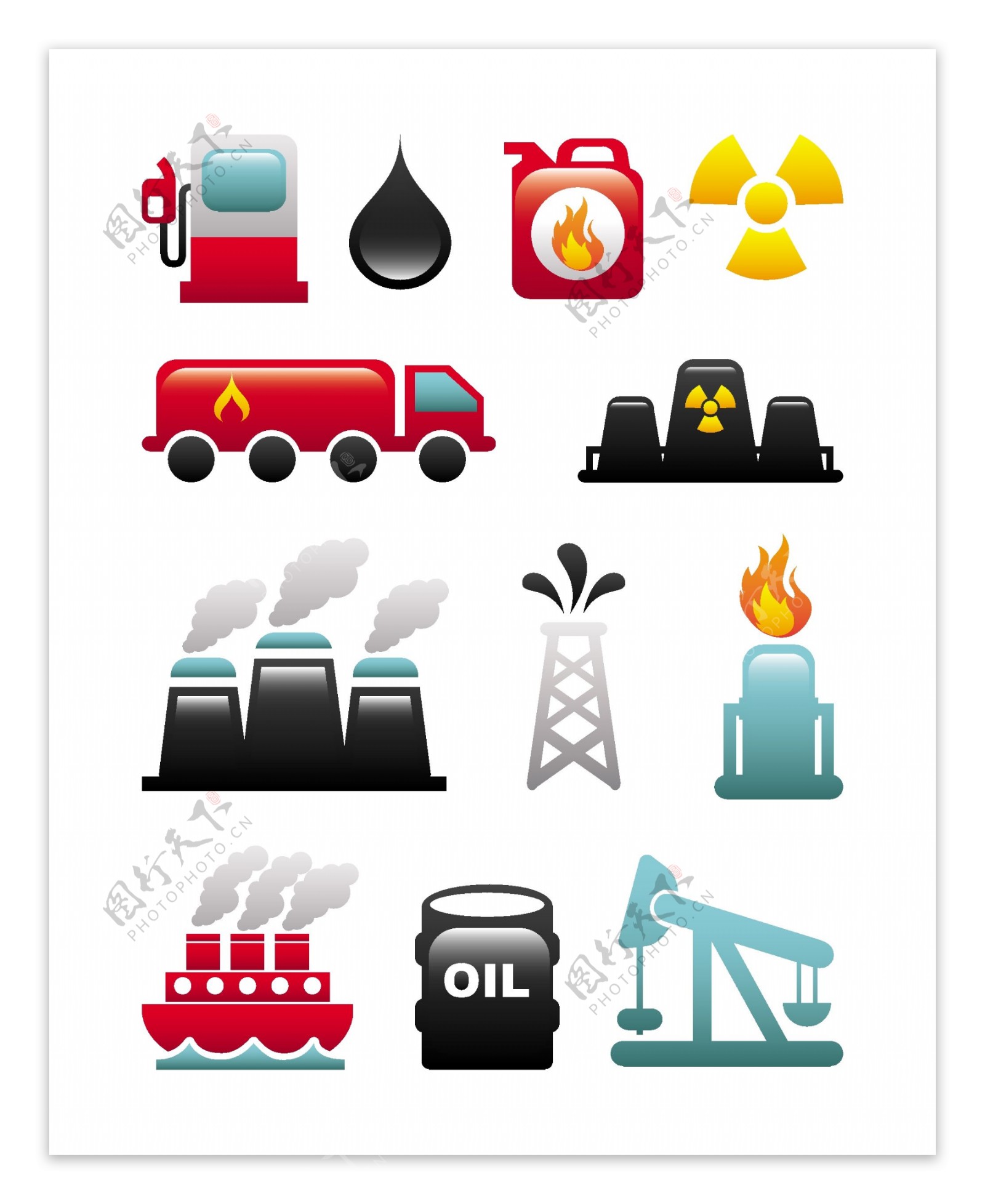 石油天然气图标图片