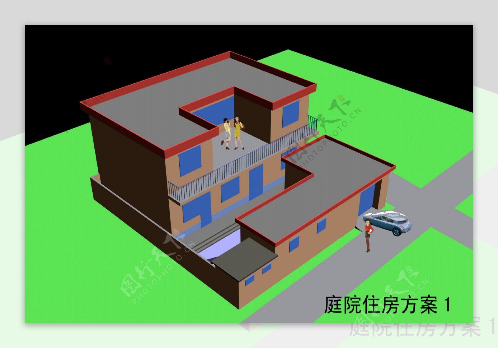 简易二层住房图片