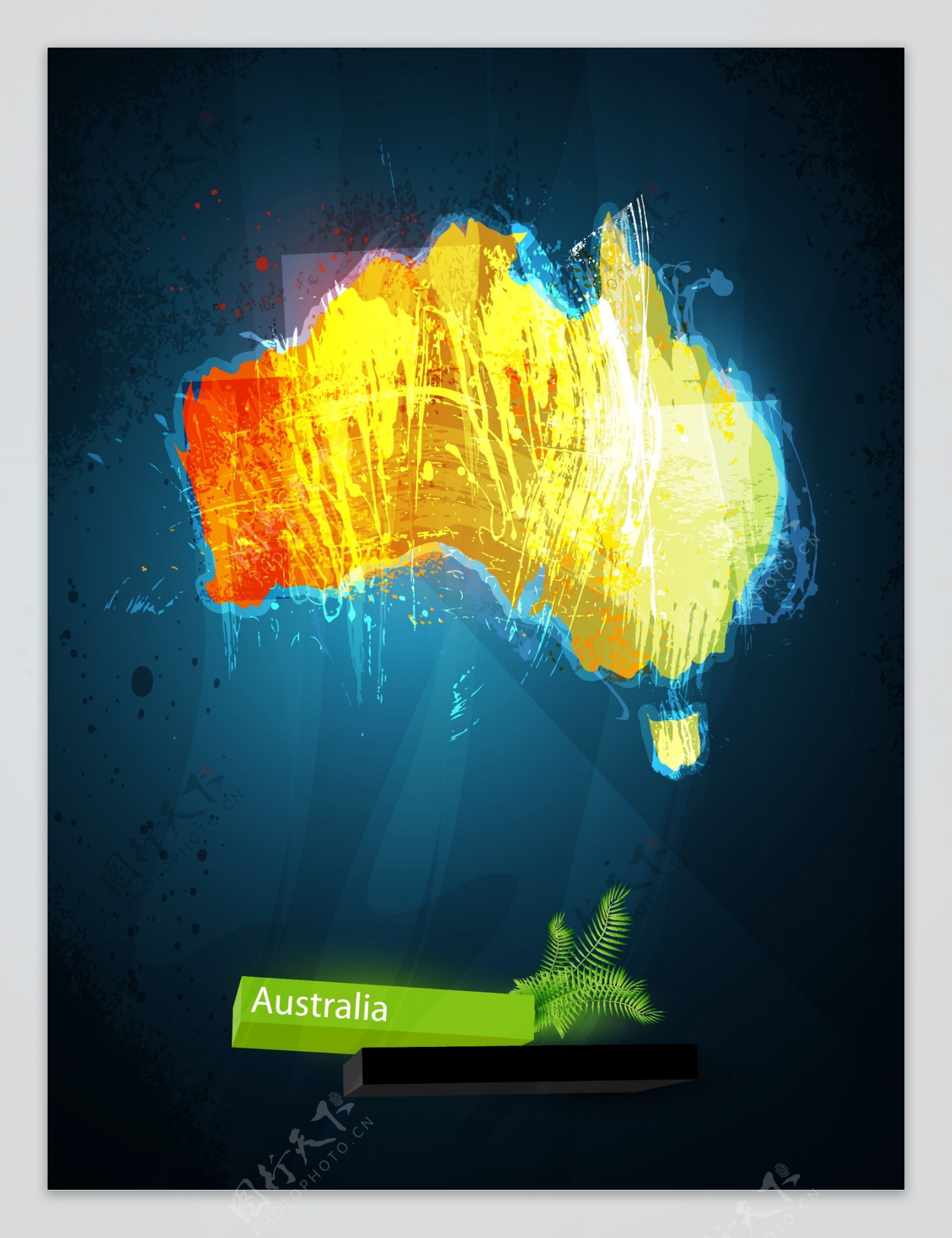 地图australia