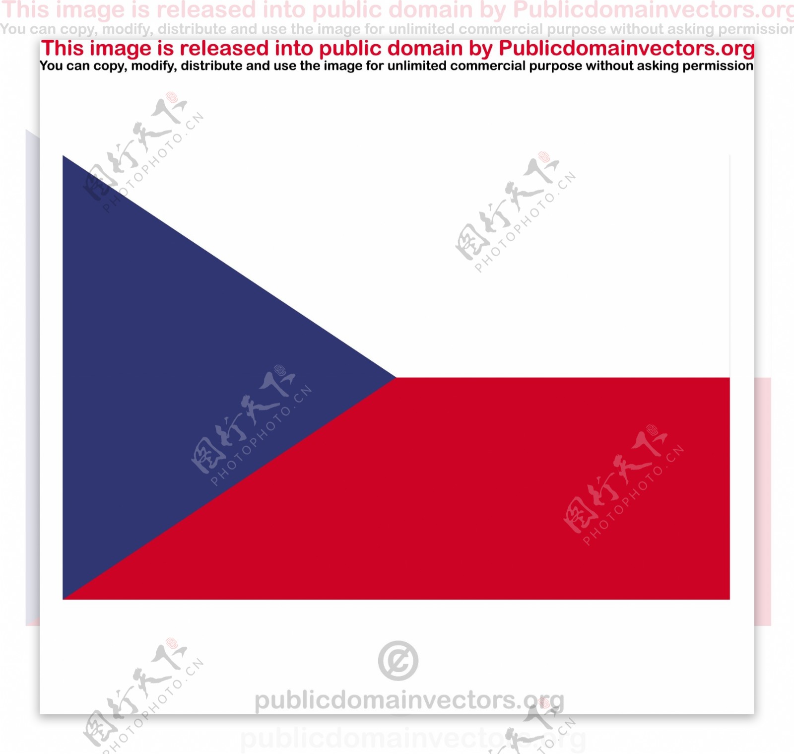 捷克共和国的矢量标志