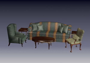 传统沙发家具3Dmax模型素材20080920更新38