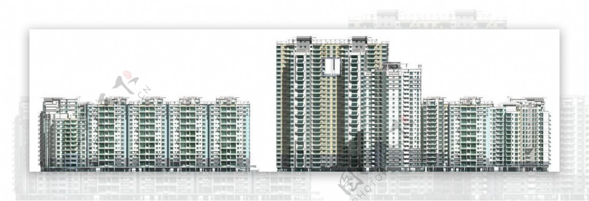 住宅楼模型图片