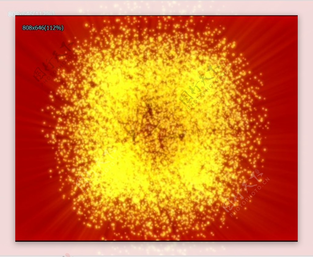 黄色粒子特效视频素材