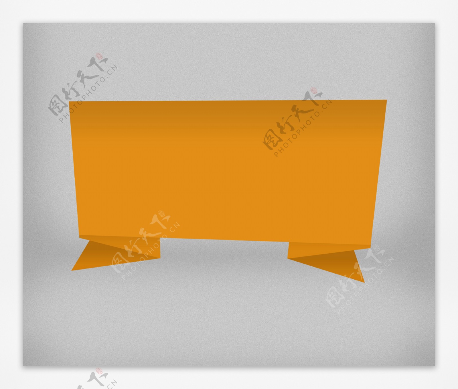 橘色折纸背景