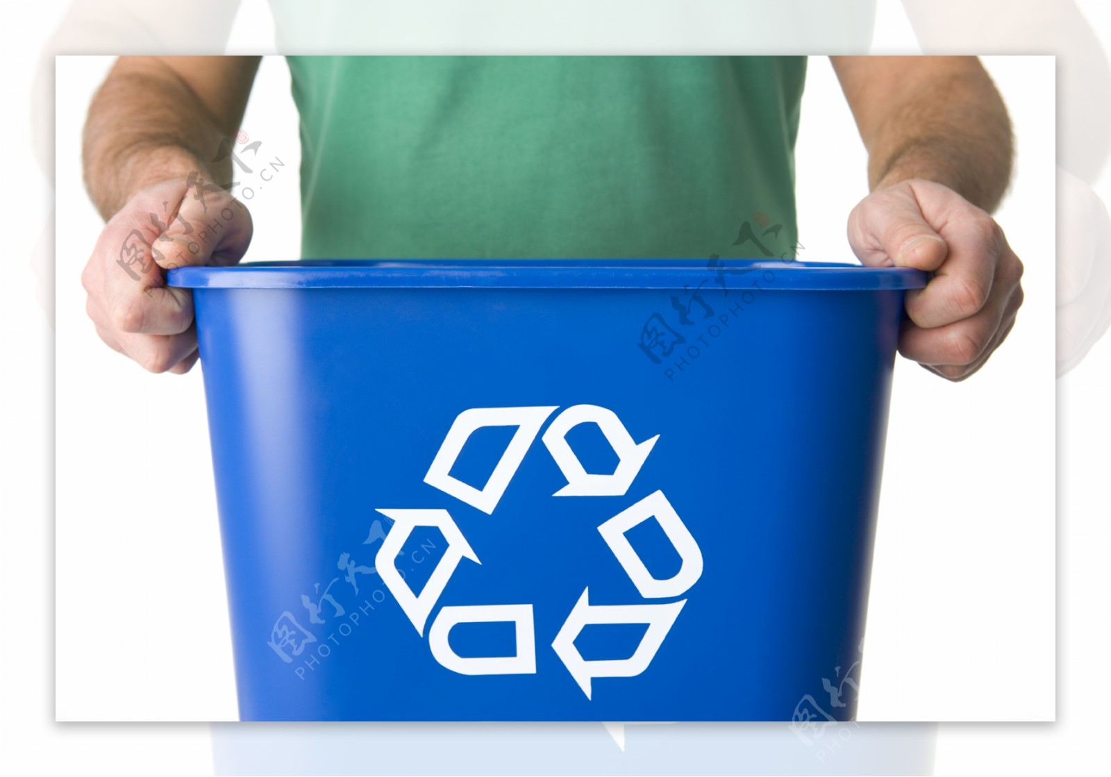 垃圾桶循环标志图片