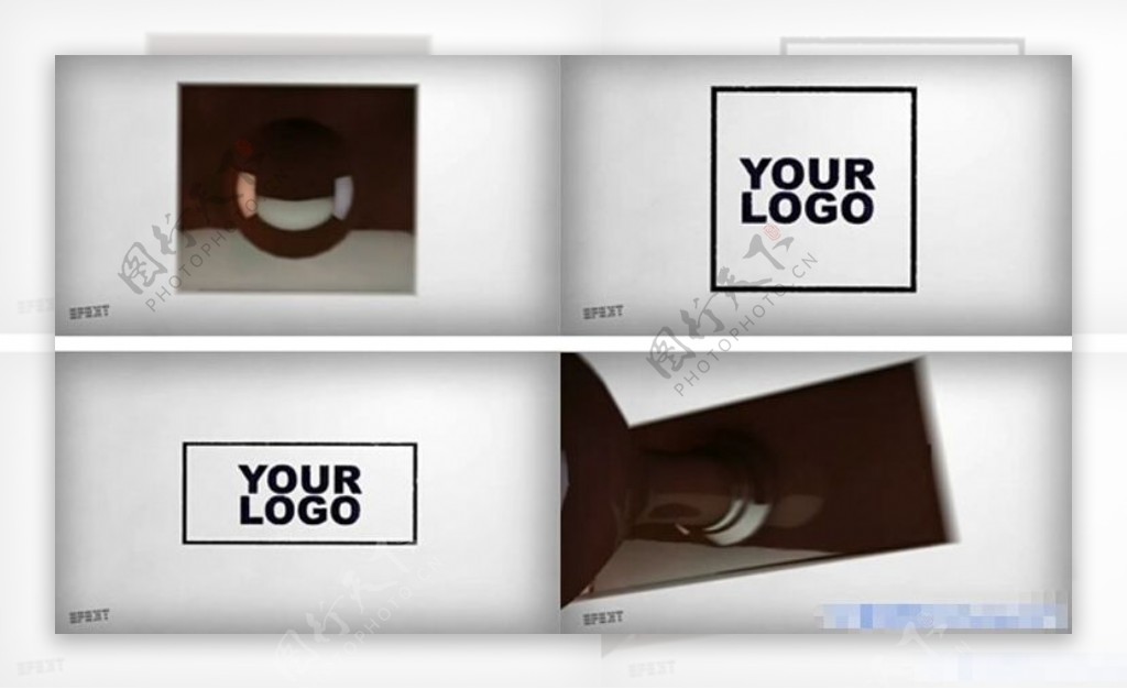 三款印章Logo标志动画展示AE模板
