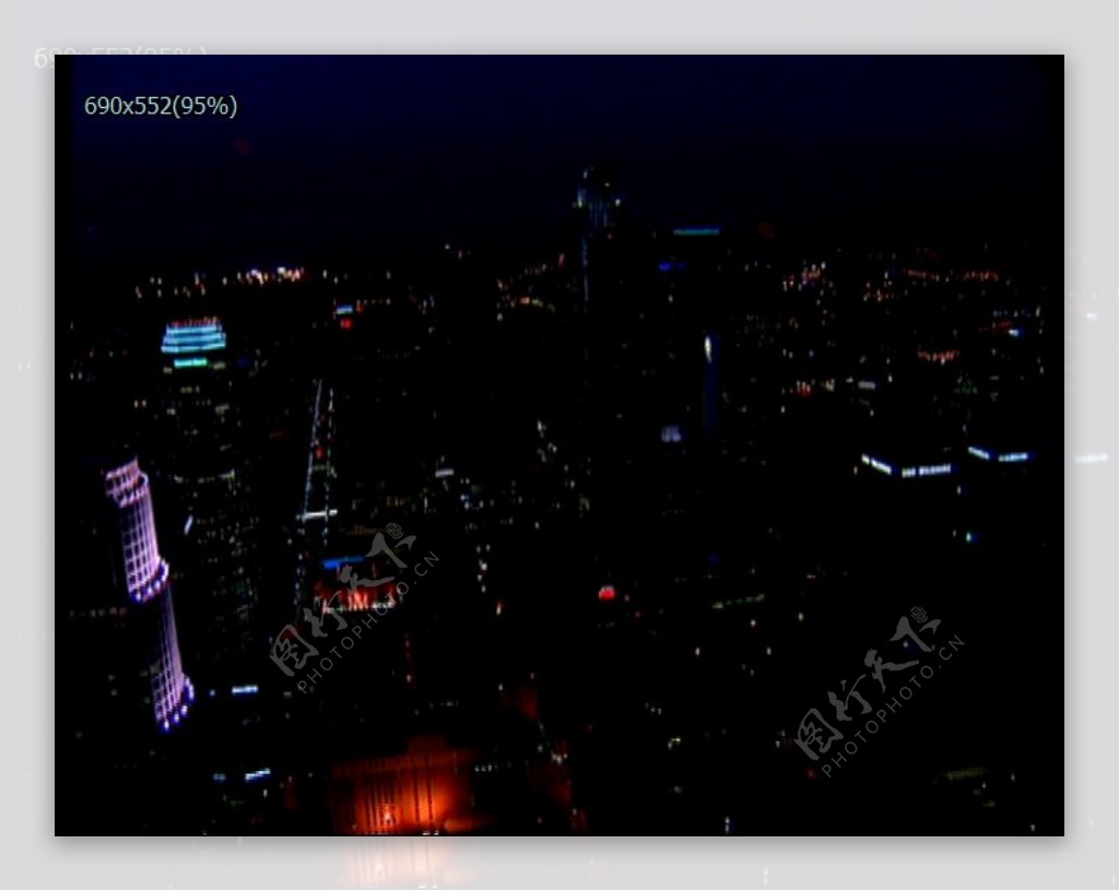 实拍城市夜景视频素材