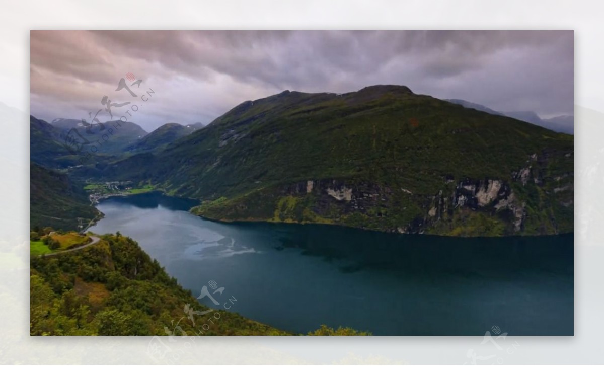 湖水景观视频素材