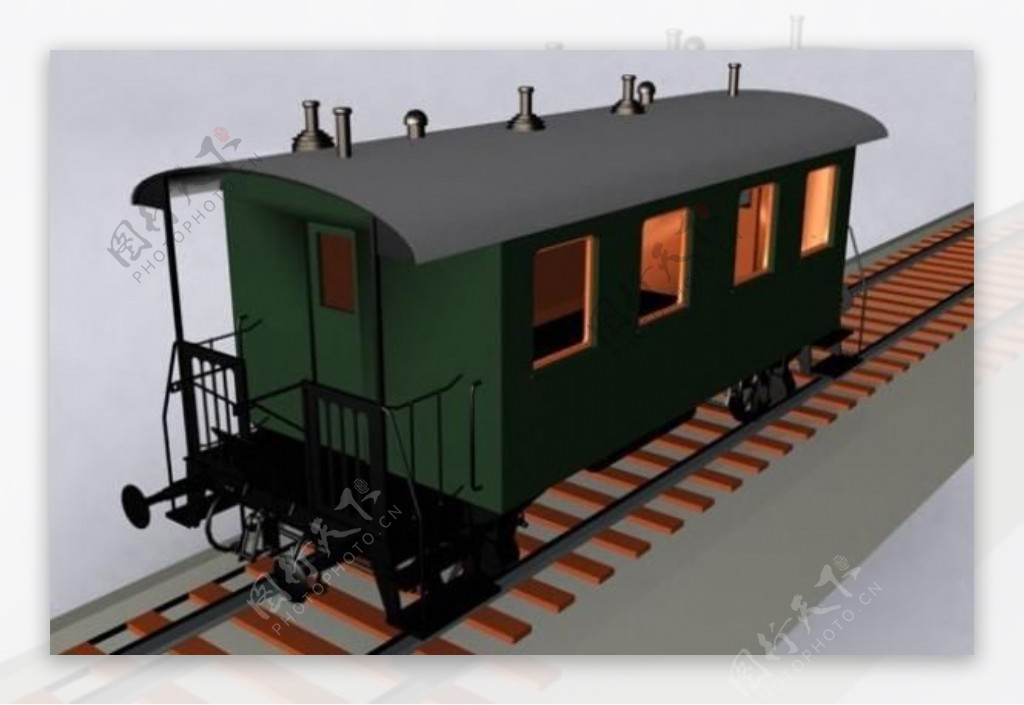 3D车厢模型