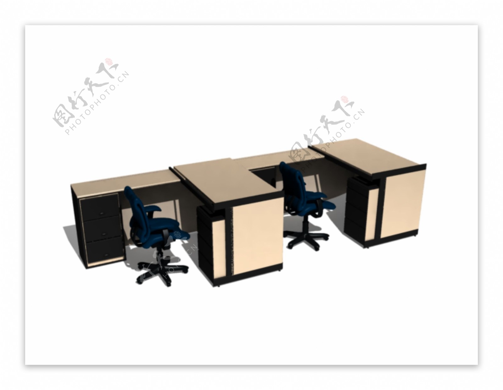 办公家具之办公单元0023D模型