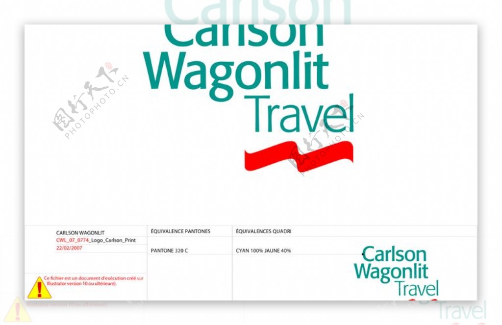 CarlsonWagonlitTravellogo设计欣赏卡尔森Wagonlit旅游标志设计欣赏