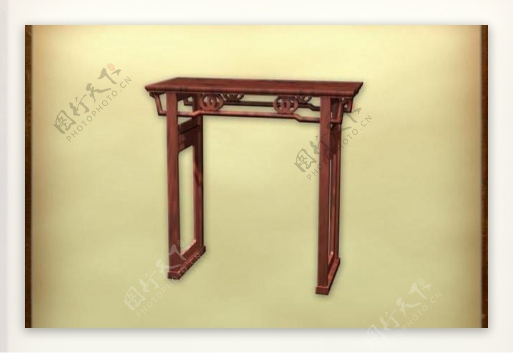 中国古典家具条案0103D模型