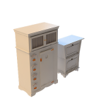 3D床头柜模型