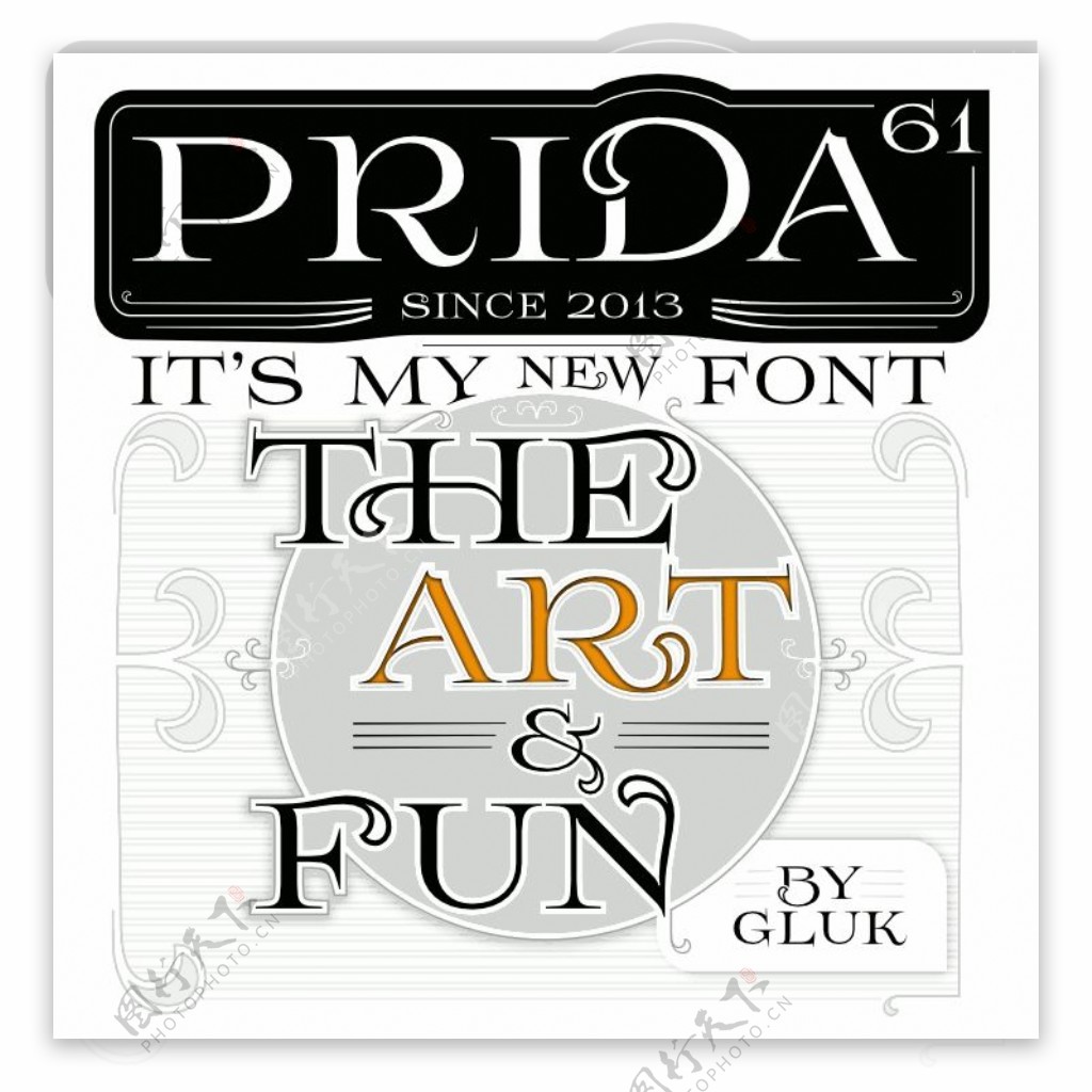 prida61字体