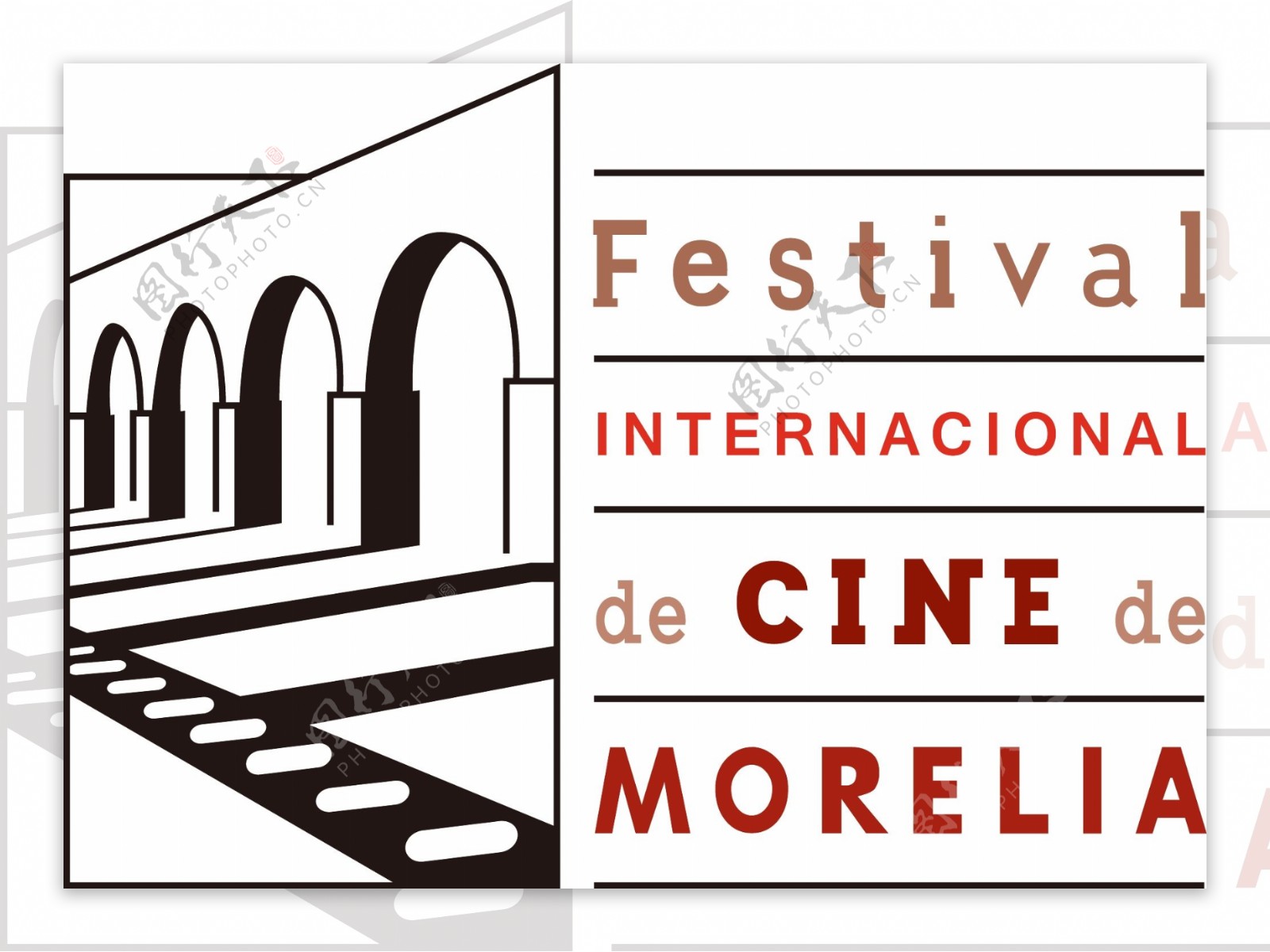 电影节标志矢量素材墨西哥莫雷利亚国际电影节