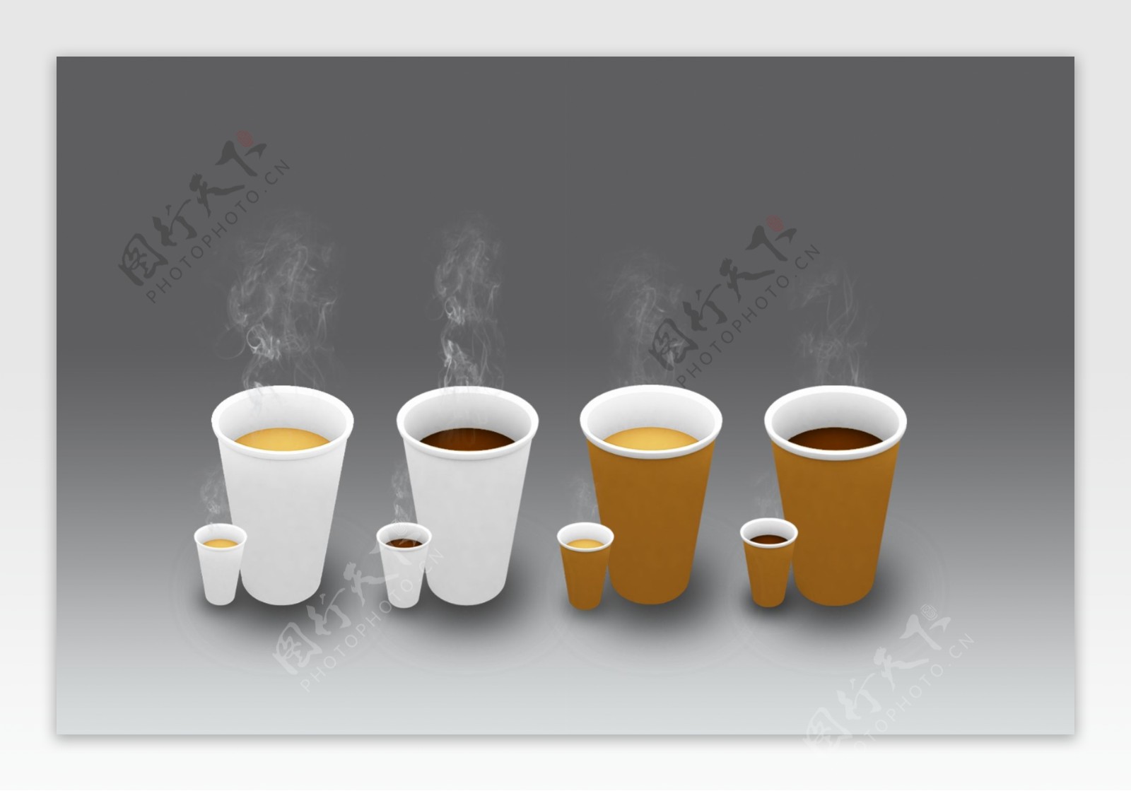 咖啡杯图标免费PSD