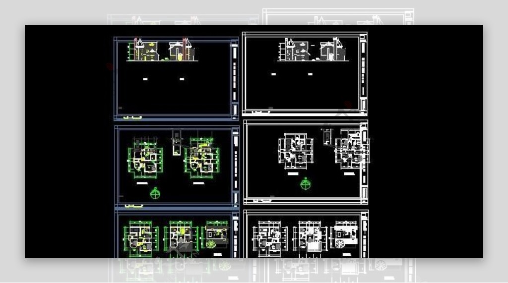 福州三层独立式居住别墅施工设计图13x14