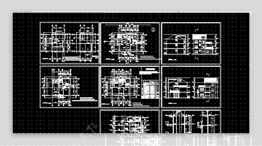 外观经典带露台实用型住宅设计图11x11