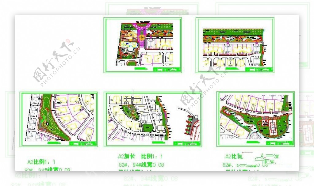 灌木及地被平面图