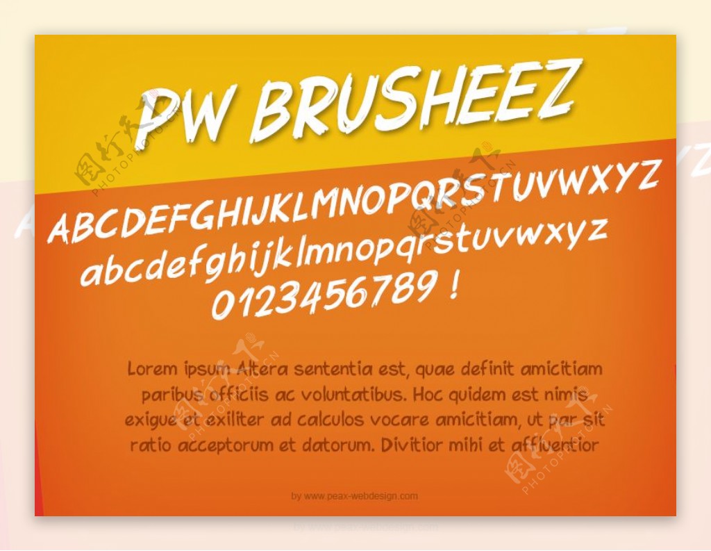 pwbrusheez字体