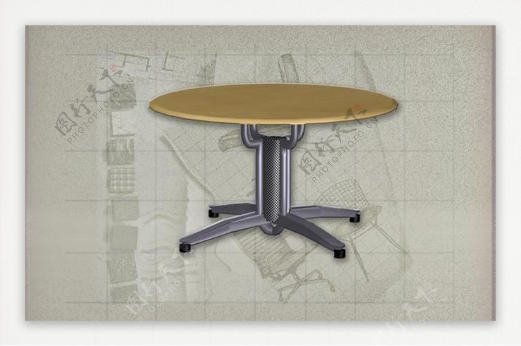现代主义风格之桌子3D模型桌子004