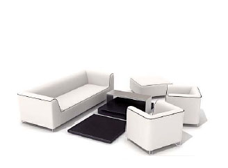 沙发组合3d模型家具效果图32