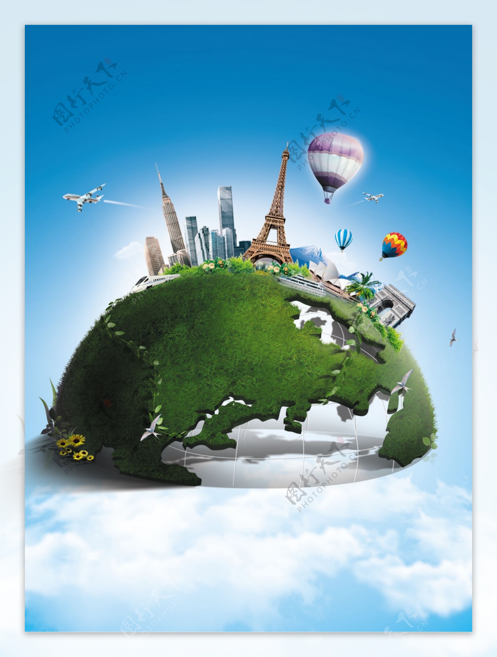 地球环保海报图片