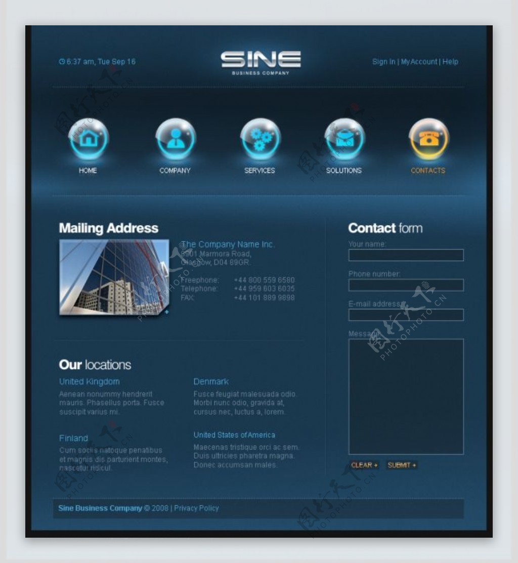 IT行业网站设计
