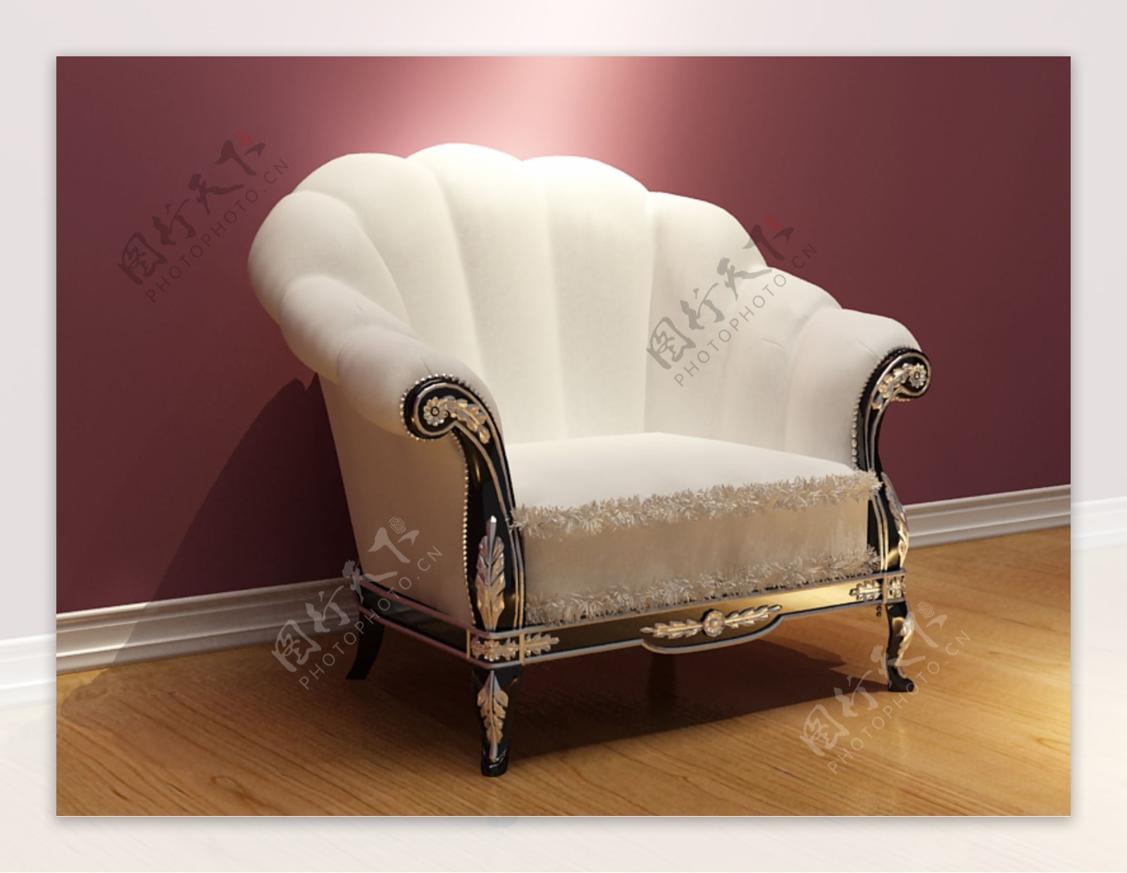 欧洲风格的精品白沙发椅欧式家具