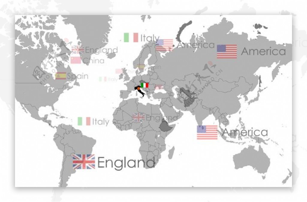 多国家语言flash地图片头
