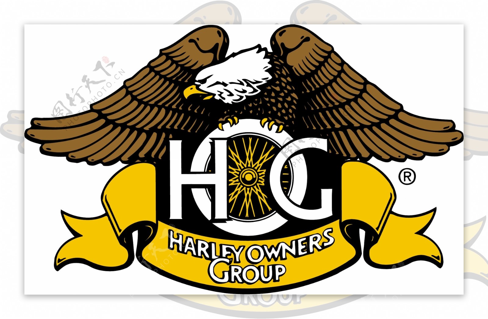 哈雷车主会logo图片