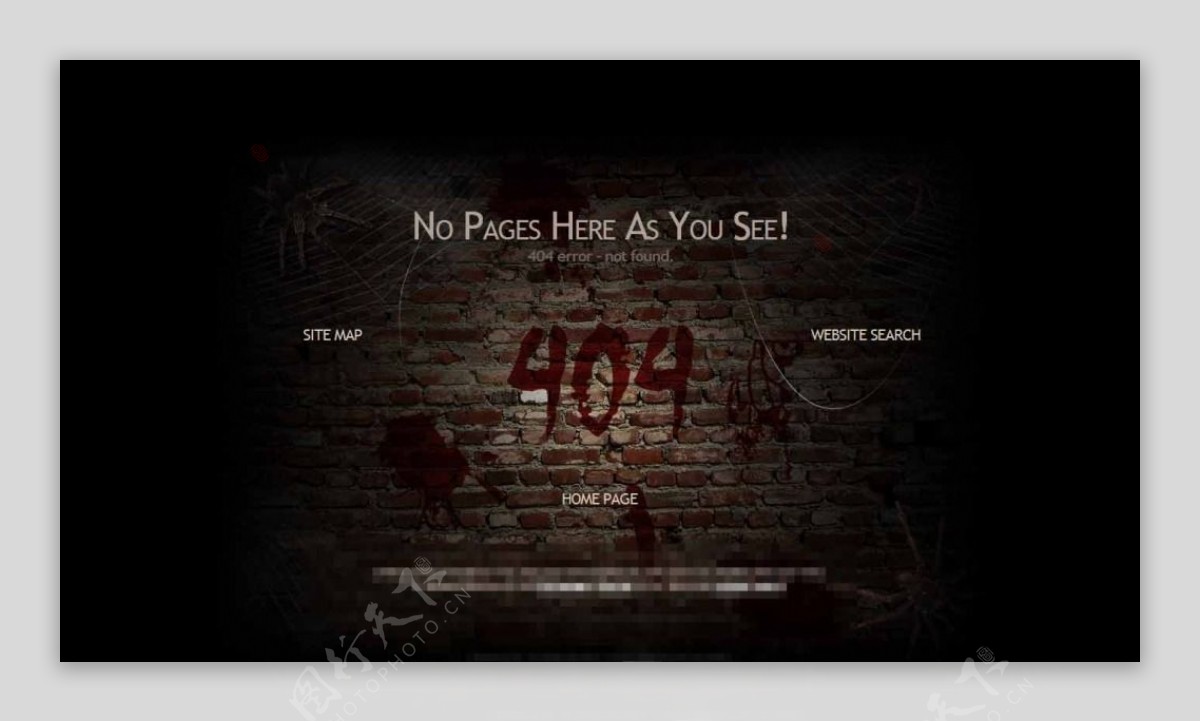 404错误页涂鸦网页模板