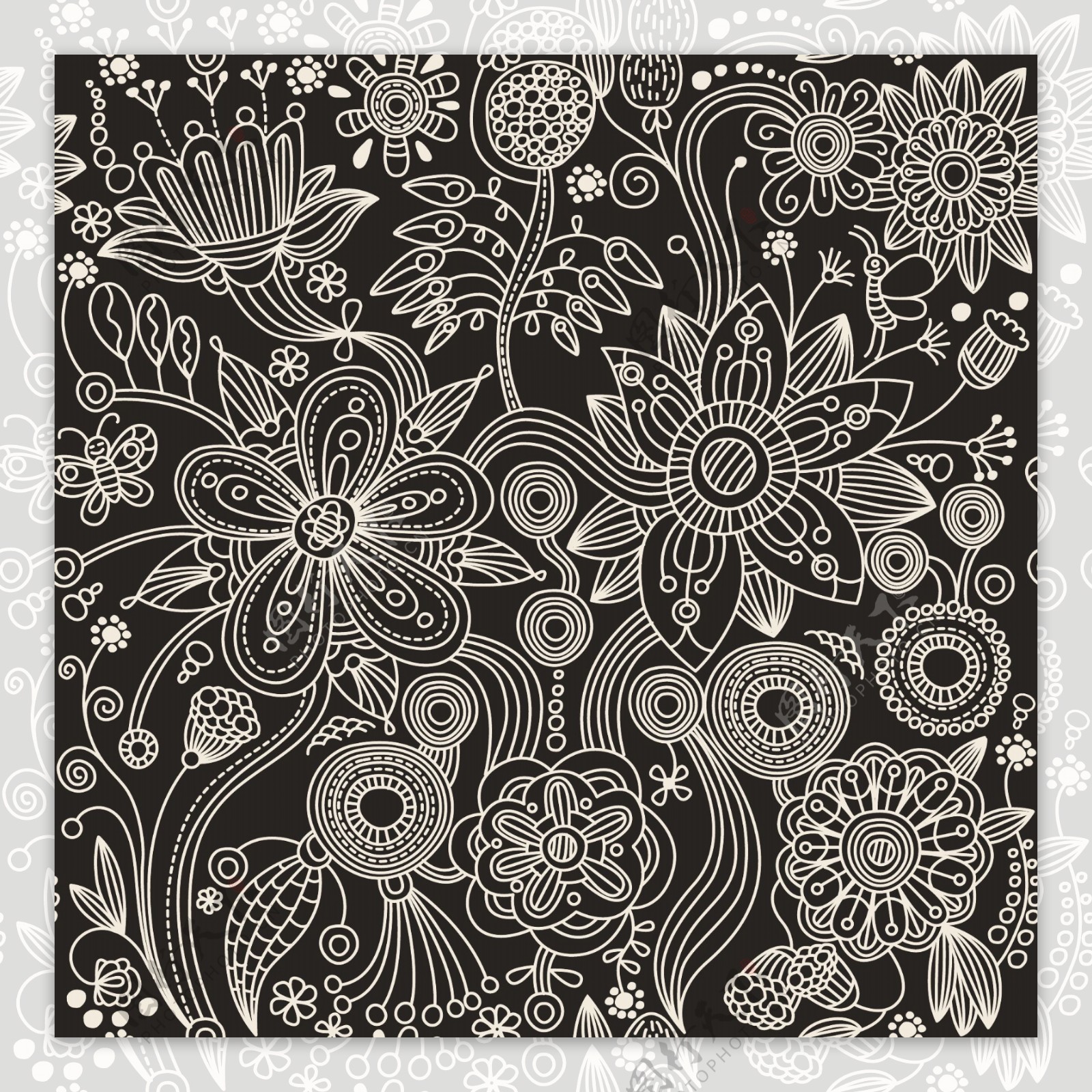 经典的装饰图案的图像设置部分5图片素材-编号06413431-图行天下