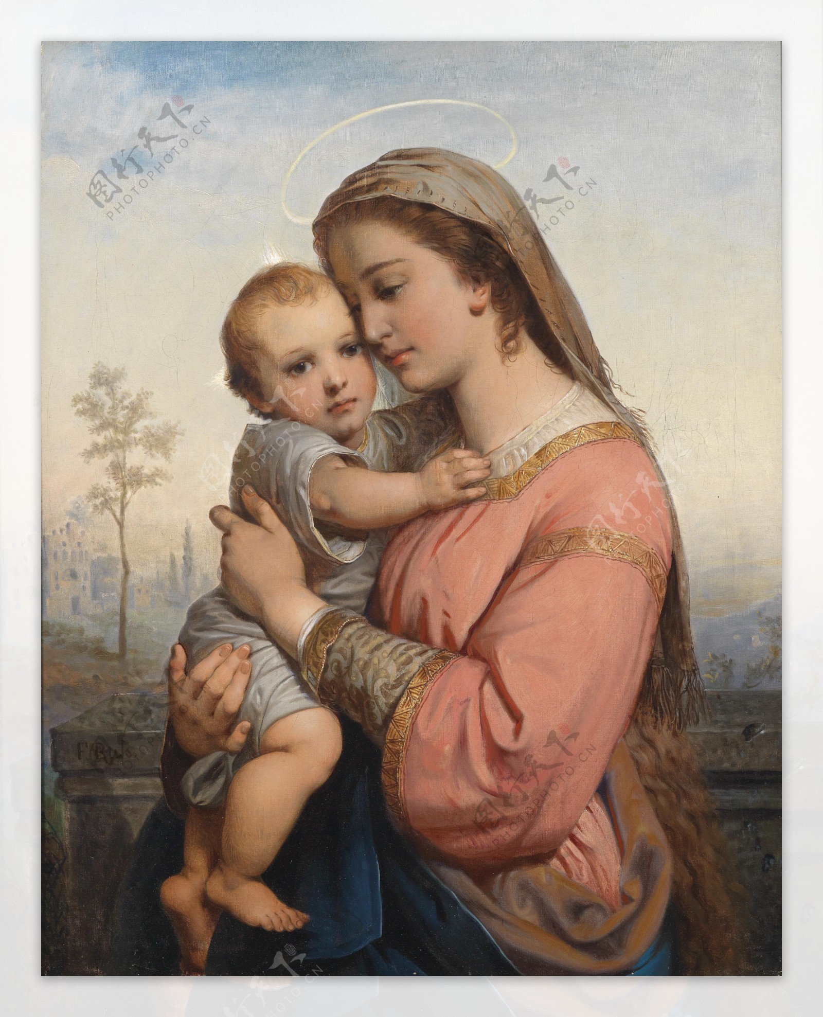 圣婴与圣母图片