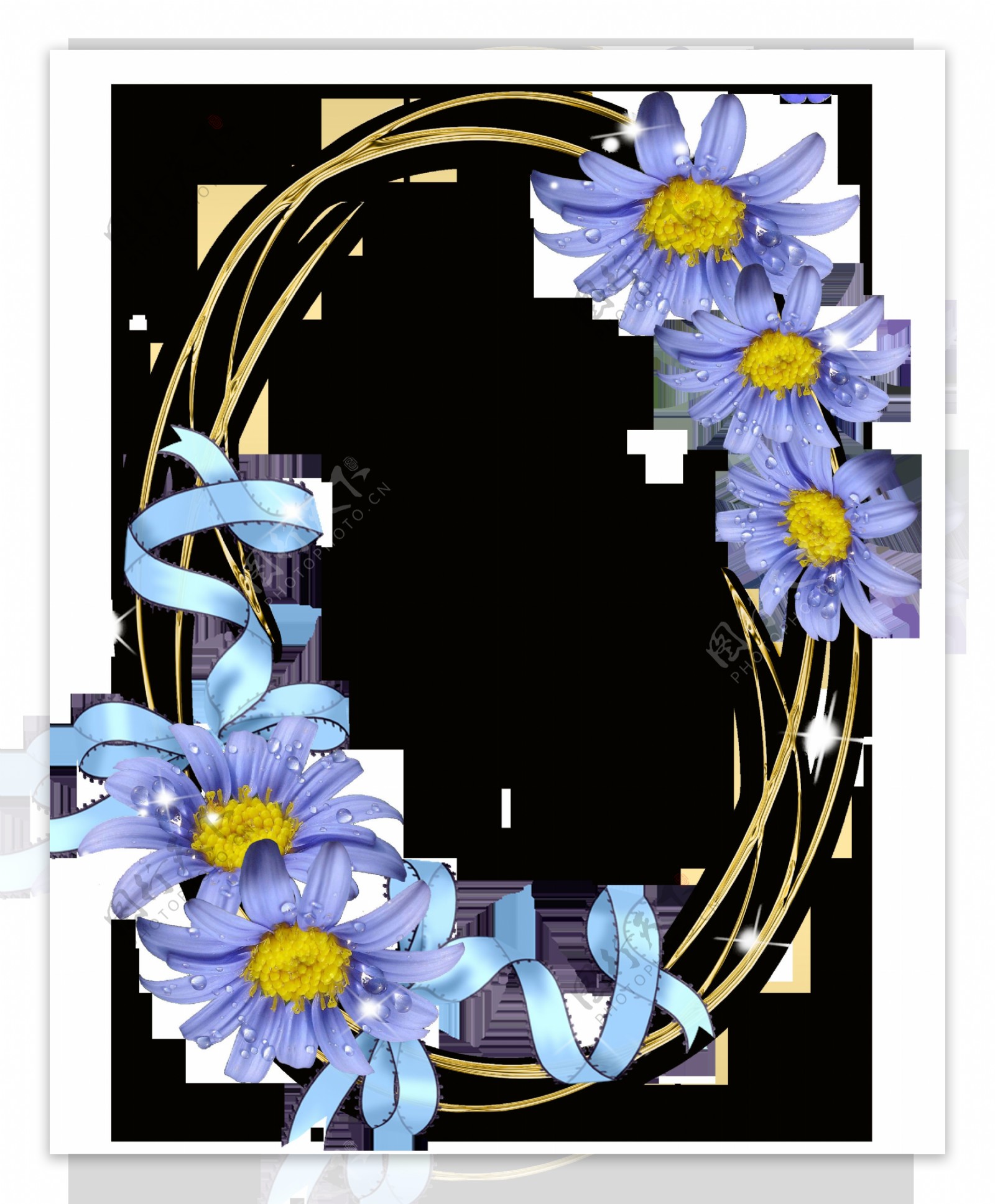 花卉相册边框图片
