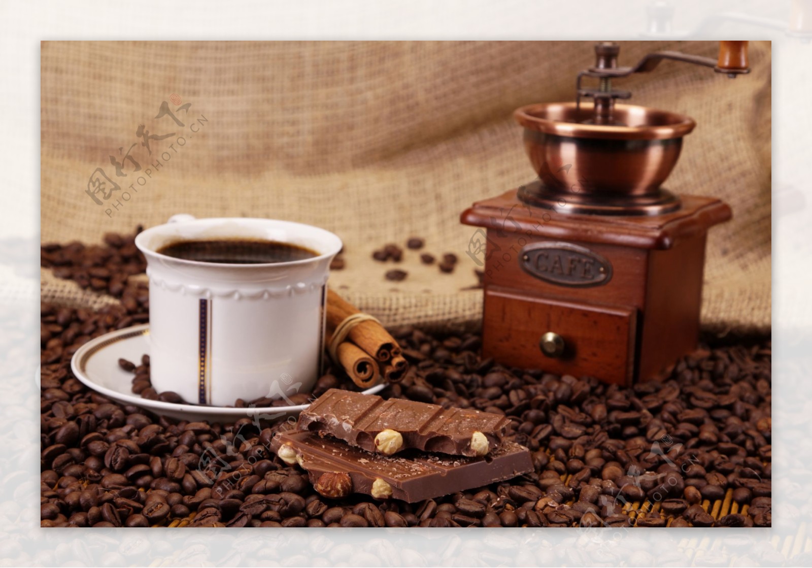 咖啡和巧克力图片