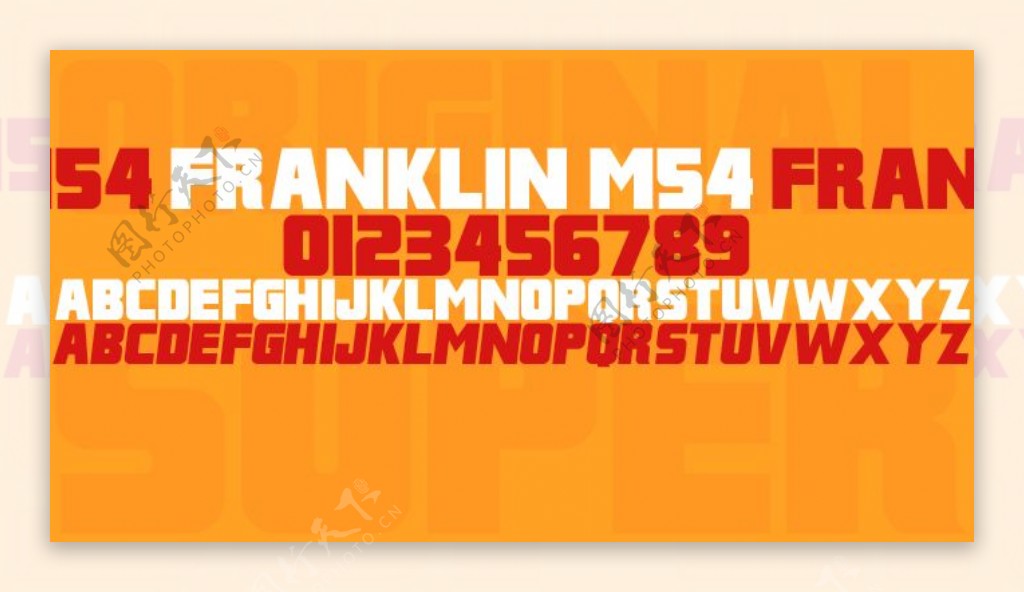 富兰克林M54字体