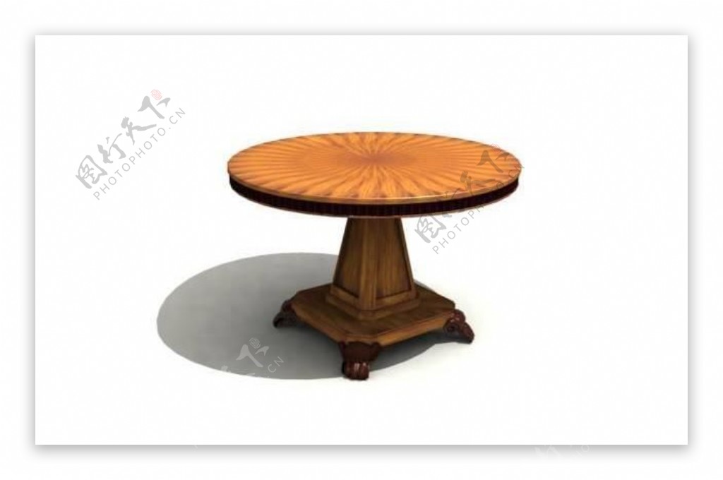 欧式家具桌子0663D模型