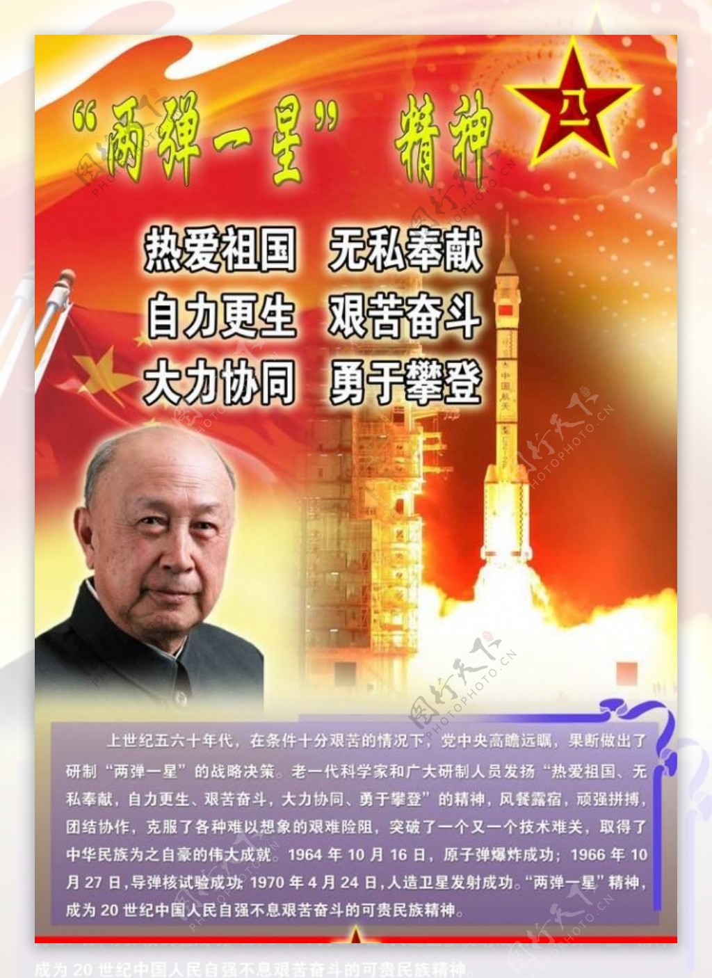 两弹一星精神图片